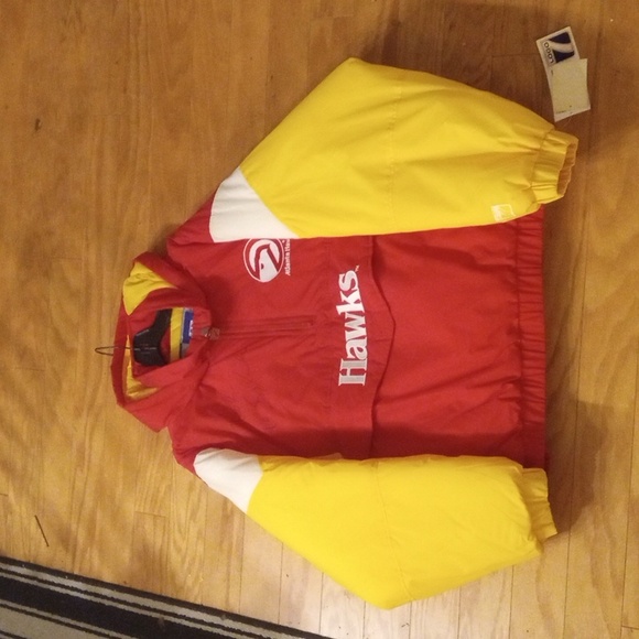 Nwt ATLANTA HAWKS NBA Vintage Jacket XL Logo 7 Athletic Signed Mookie Blaylock